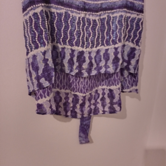 Ruby Yaya boho beach skirt purple & pearl beaded in size S - Picture 8 of 8